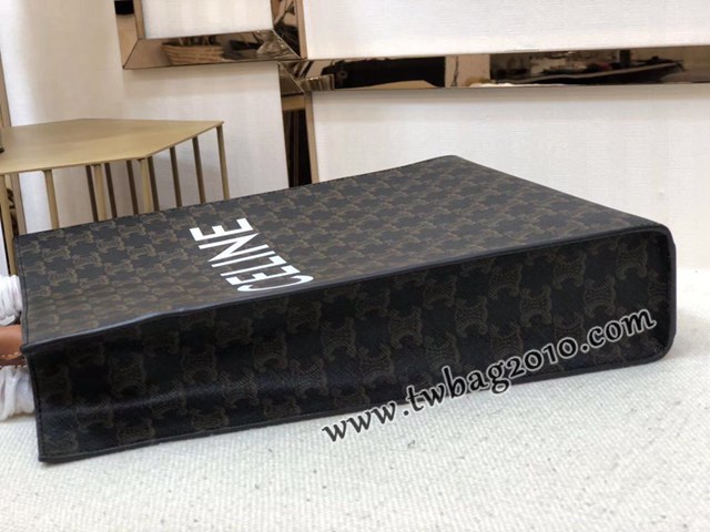 Celine專櫃2023新款手提托特包 191542 賽琳CABAS TRIOMPHE帆布小號豎款手袋 sldj2219